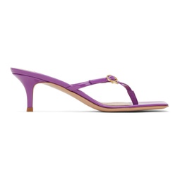 Purple Ribbon Thong 55 Heeled Sandals 241090F125030