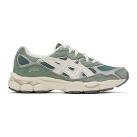 Green & Off-White Gel-NYC Sneakers 241092F128016