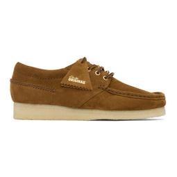 Brown Wallabee Boat Shoes 241094M225013