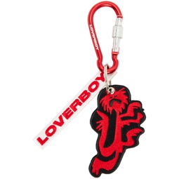 Black & Red Character Keychain 241101M148000