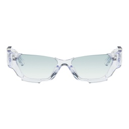 SSENSE Exclusive Transparent Deconstructed Sunglasses 241107M134001