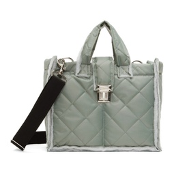 SSENSE Exclusive Gray Puffed Shopper S Bag 241109M170000