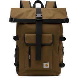 Brown Philis Backpack 241111F042012