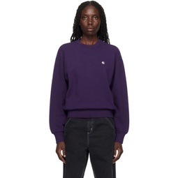 Purple Casey Sweatshirt 241111F098000