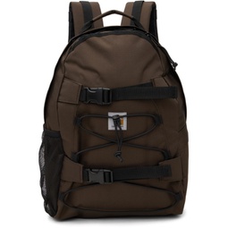 Brown Kickflip Backpack 241111M166006