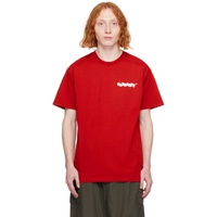 Red Fast Food T-Shirt 241111M213071