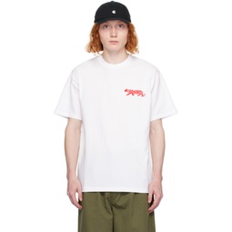 White Rocky T-Shirt 241111M213092