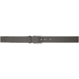 Gray Toni Pebbled Leather Belt 241115F001002