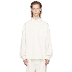 White Sinclair Denim Shirt 241115M192012