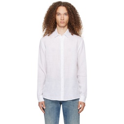 White Buttoned Shirt 241128M192007