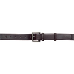 Brown Nappa Leather Belt 241132F001000