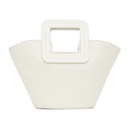 White Shirley Mini Bucket Bag 241132F046017