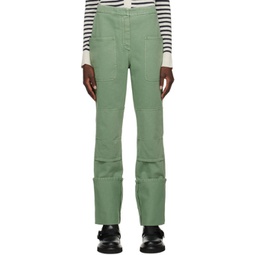 Green Facella Trousers 241132F087002