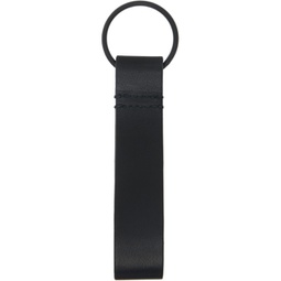Black Leather Keychain 241133M148001