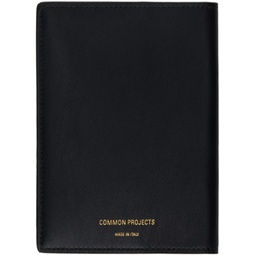 Black Folio Passport Holder 241133M162001