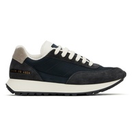 Navy & Black Track Classic Sneakers 241133M237007