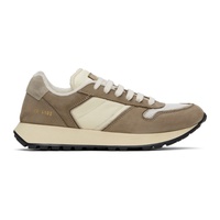 Brown & Off-White Track SS24 Sneakers 241133M237011
