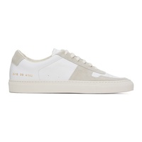 White & Beige BBall Duo Sneakers 241133M237019