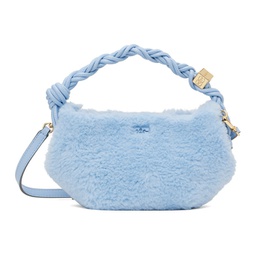 Blue Fluffy Mini Bou Bag 241144F048007