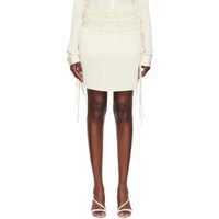 Off-White Pleated Miniskirt 241154F090008