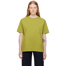 Green Bode Embroidered T-Shirt 241169F110005