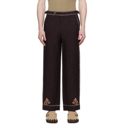Brown Show Pony Trousers 241169M191006