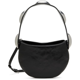Black Dome Crackle Leather Multi Carry Bag 241187F048011