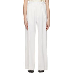 Off-White Asymmetric Waistband Trousers 241188F087014