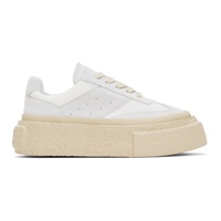 White & Gray Crosta London & Mesh Sneakers 241188F128012