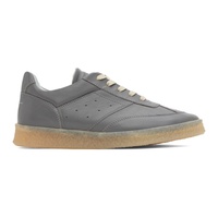 Gray 6 Court Sneakers 241188M237021