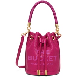 Pink The Leather Mini Bucket Bag 241190F048008