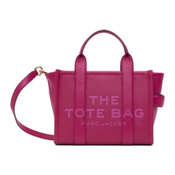 Pink The Leather Small Tote 241190F049007