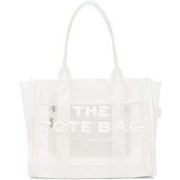 White The Mesh Large Tote 241190F049124