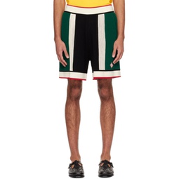 Multicolour Striped Shorts 241195M193031