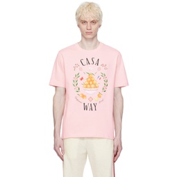 SSENSE Exclusive Pink Casa Way T-Shirt 241195M213009