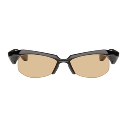 SSENSE Exclusive Black FA-208 Sunglasses 241196M134006
