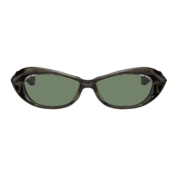 SSENSE Exclusive Gray FA-241 Sunglasses 241196M134011