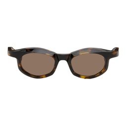 SSENSE Exclusive Brown RF-043 Sunglasses 241196M134013