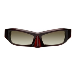SSENSE Exclusive Red FA-081 Sunglasses 241196M134021