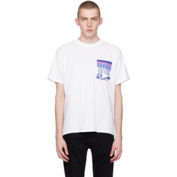 White Printed T-Shirt 241202M213040