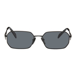 Black Rectangular Sunglasses 241208M134019
