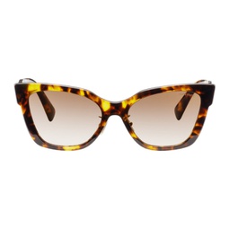 Brown Cat-Eye Sunglasses 241209F005011