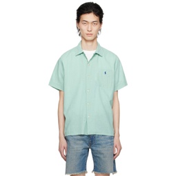 Green Classic Fit Shirt 241213M192039