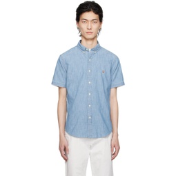 Blue Slim-Fit Shirt 241213M192049