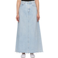Blue Hilla Denim Maxi Skirt 241214F093000