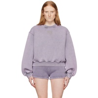 Purple Printed Sweatshirt 241214F096000