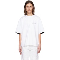 White Double Sleeve T-Shirt 241215M213008