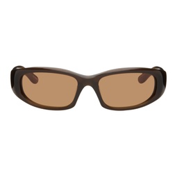 Brown Fade Sunglasses 241230F005018
