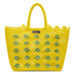 Yellow Upcycled Tote 241245M172004