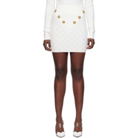 White High-Rise Miniskirt 241251F090007